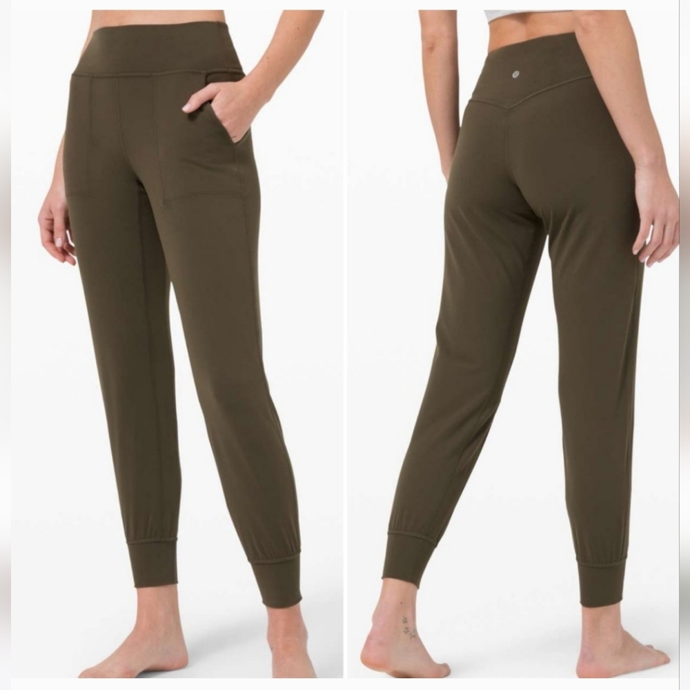 lululemon athletica Olive Green Crop Align Joggers
